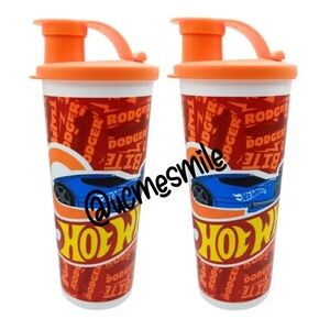 Tupperware Hot Wheel Cars Tumbler Set